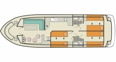 Piatina houseboat Calypso